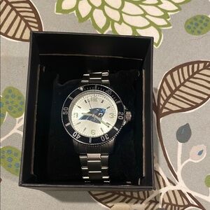 Sparo Silver Stainless Steel Panthers Watch